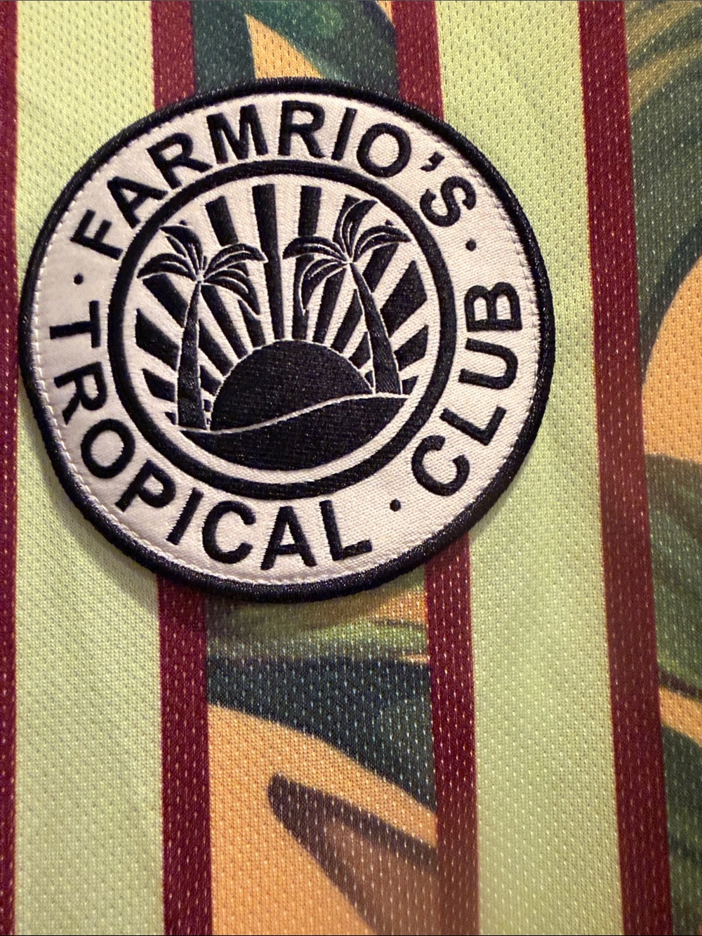 FARM Rio WOMEN’S M Tropical Stripe Polo Dress Yellow, Green, Black NWT - Picture 3 of 8